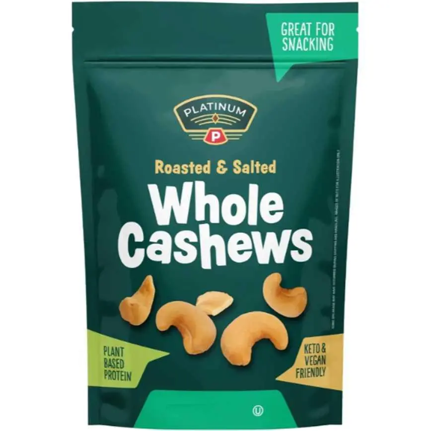 Platinum Whole Cashews 11.5 Oz. 1