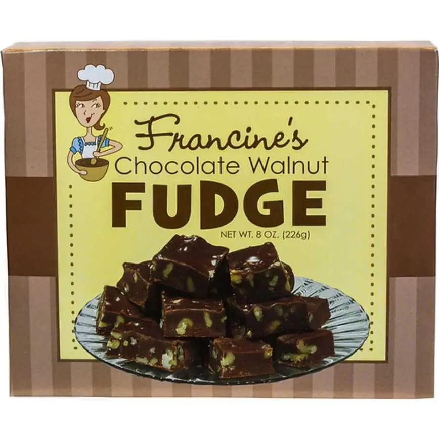 Francine's Fudge Chocolate Walnut 8 Oz. 1