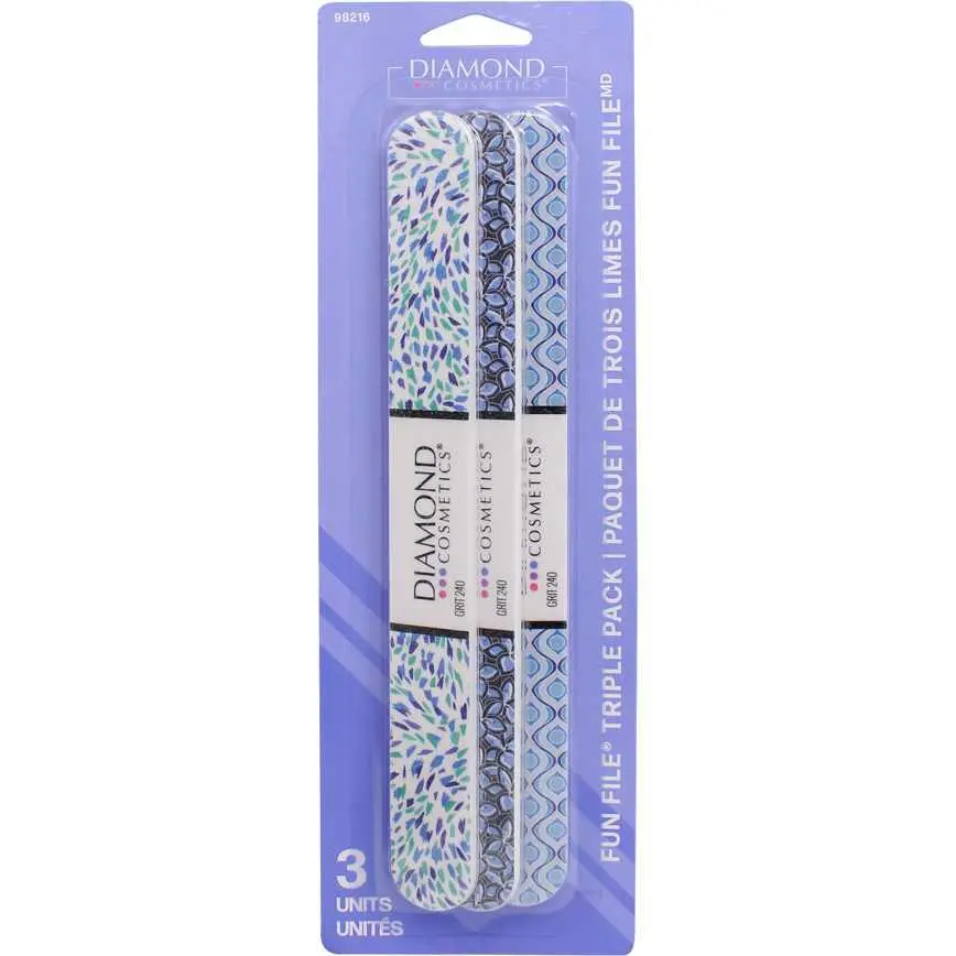 Diamond Cosmetics Nail Files 3 Pk. 1