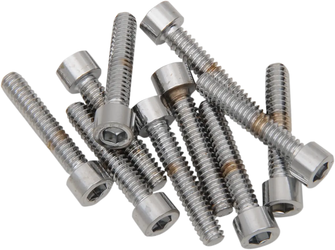 Drag Specialties Bolts - Socket-Head - Replacement - Smooth/Coarse Thread - #10-24 X 3/4" - 10 Pack Mpb194s 1