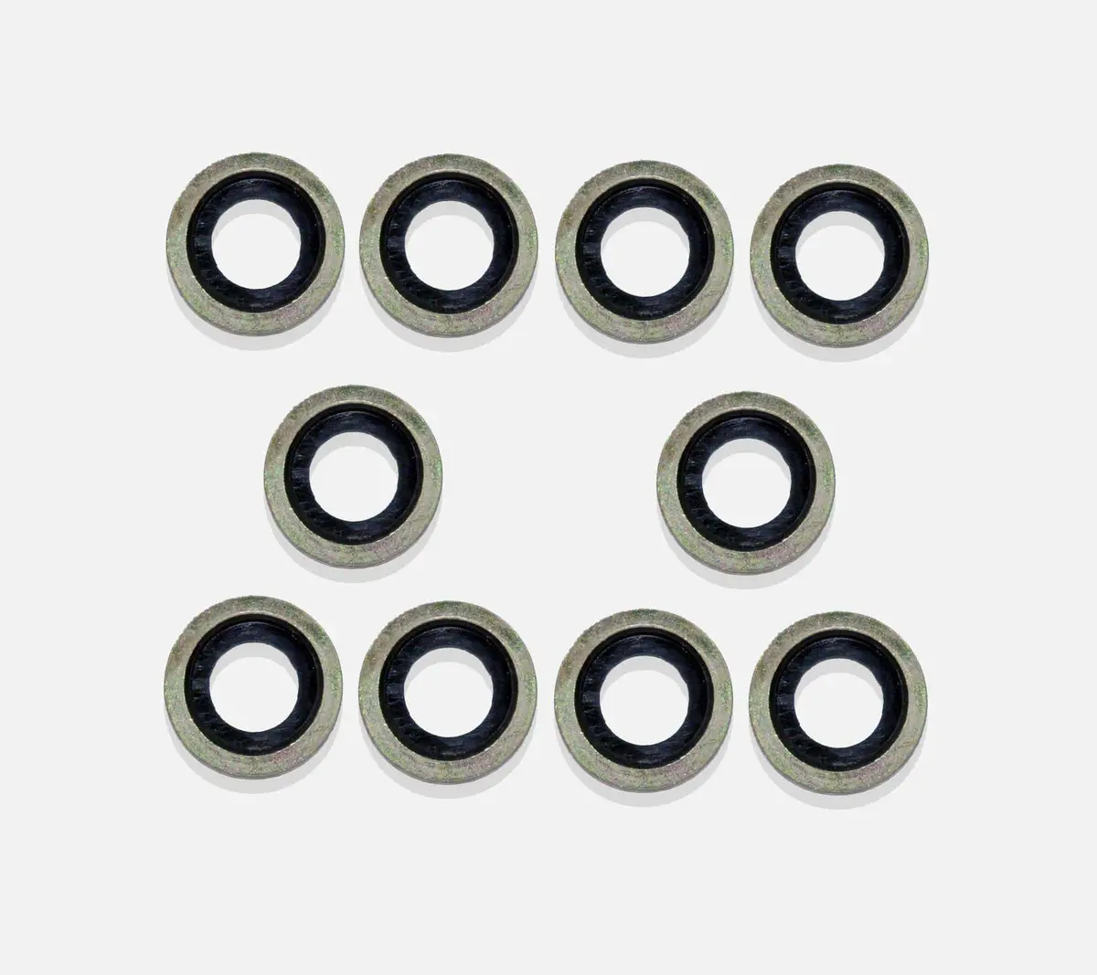 10X Oil Drain Sump Plug Washers X10 For Peugeot, Citroen, Ford, Land Rover, And Mazda 1