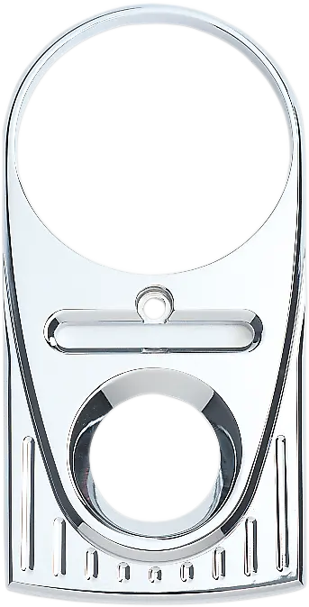 Joker Machine Tear Drop Upper Dash Cover - Ball-Milled - Chrome 04-21Bm 1