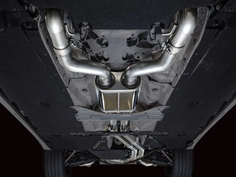 Awe Tuning 19-23 Audi C8 S6/S7 2.9T V6 Awd Track Edition Exhaust - Chrome Silver Tips 2