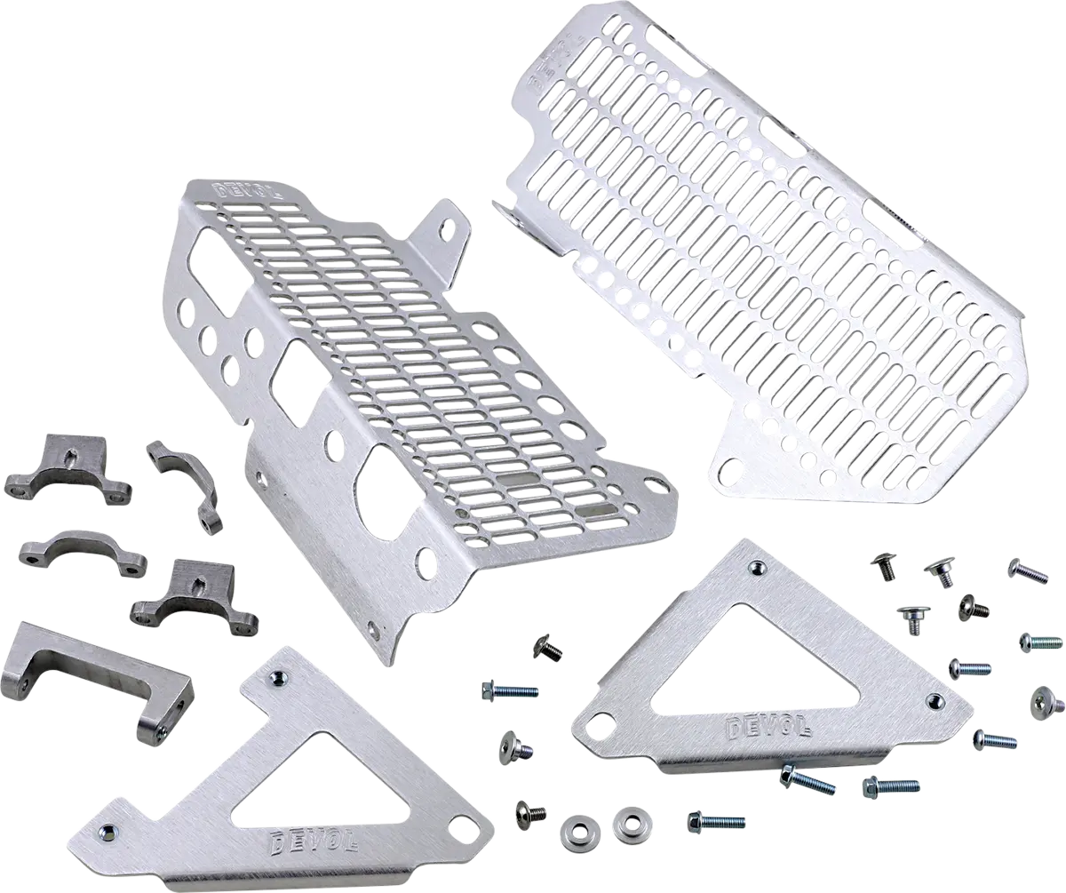 Devol Radiator Guards - Brushed Aluminum 23