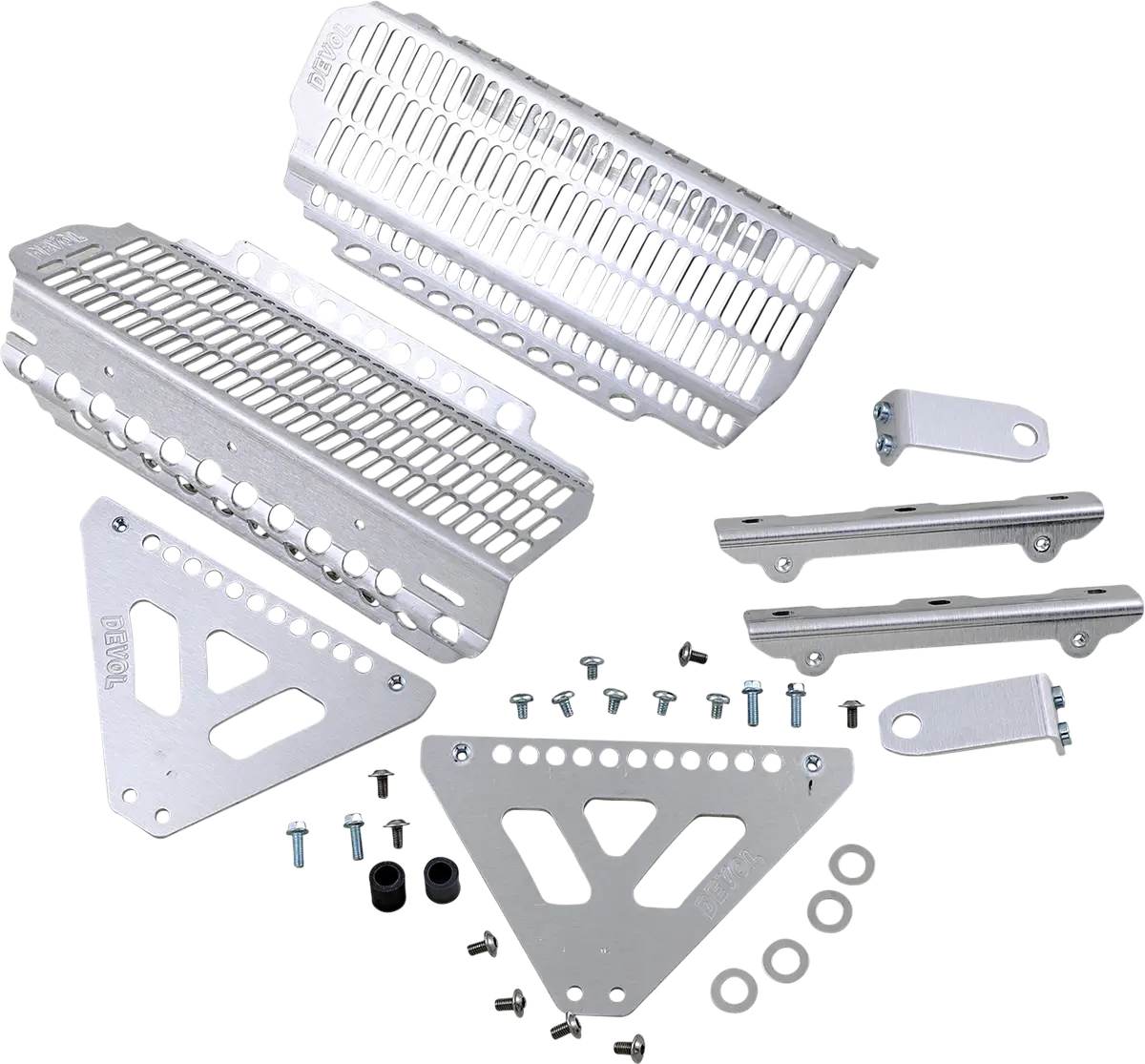 Devol Radiator Guards - Brushed Aluminum 12