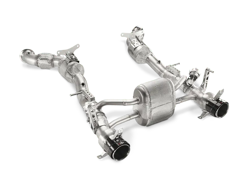 Akrapovic 16-17 Ferrari 488 Gtb/488 Spyder Slip-On Line (Titanium) W/ Carbon Tips 2