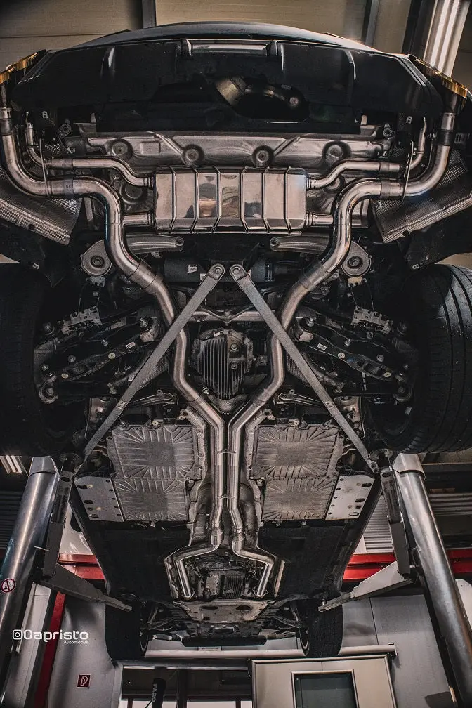 Capristo Valved Exhaust System + Mid-Pipes + 200 Cell Opf/ Gpf Replacements + Wicrom Tips (Oe Actuators) - Bmw Xm 1