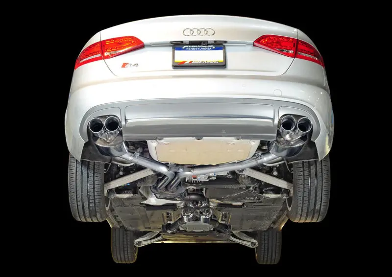 Awe Tuning Audi B8.5 S4 3.0T Touring Edition Exhaust System - Chrome Silver Tips (102Mm) 2
