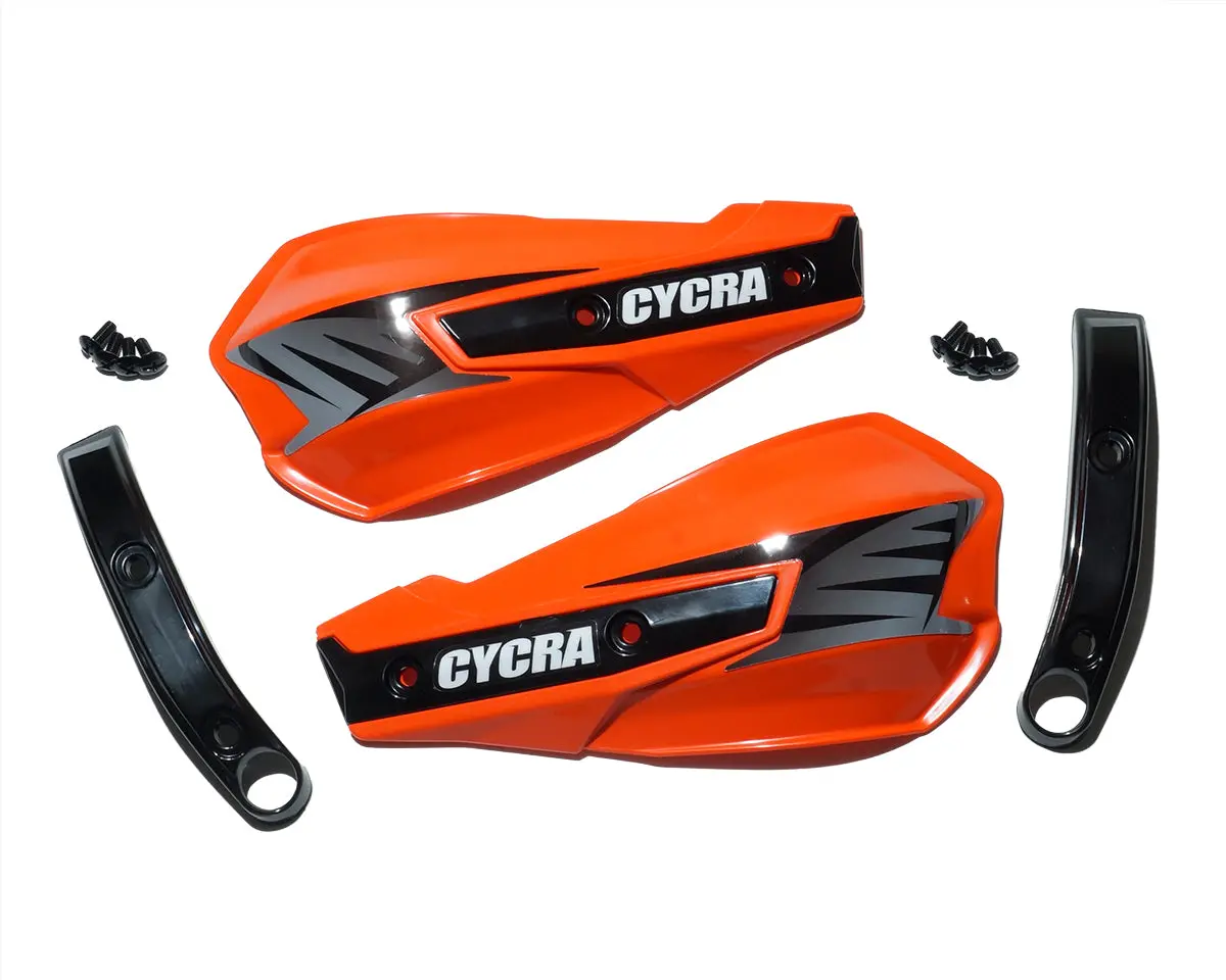 Vortex Handshields W/Abrasion Guards   Orange 1