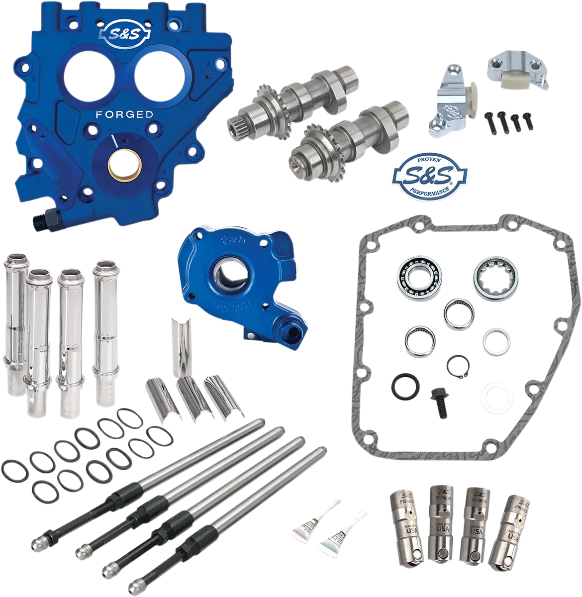 S&S Cycle Cam Chest With Plate Kit - 510C - Standard Cams - Twin Cam 330-0541 1