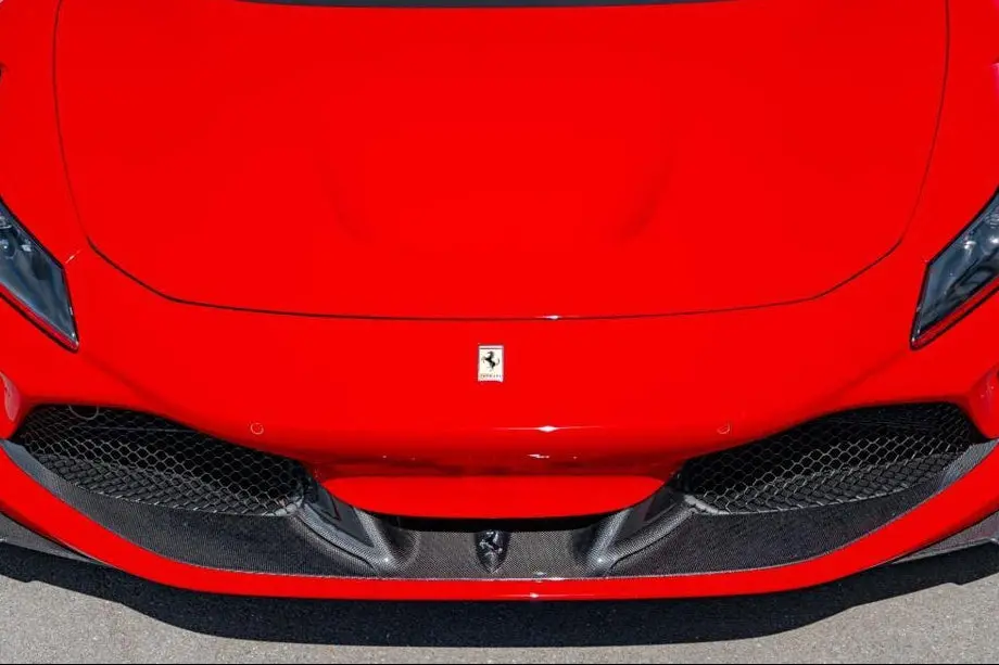 Capristo Carbon Fiber Front Spoiler + Side Air Guides Set - Ferrari F8 1
