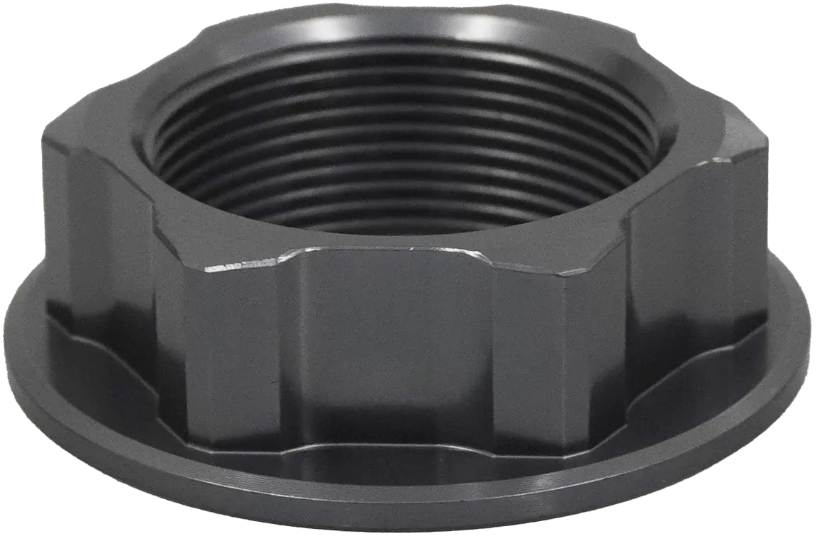 Steering Stem Nut Grey Hon/Yam/Suz 1
