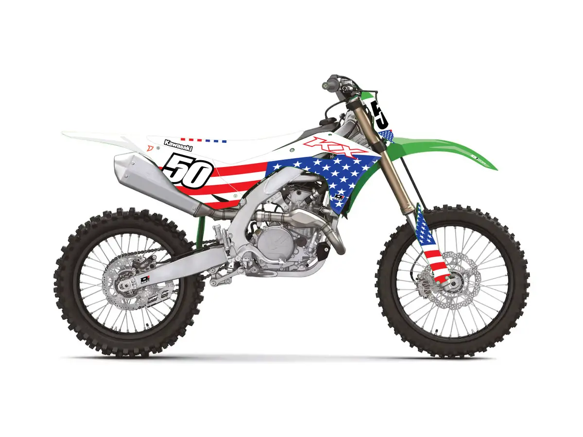 Complete Kit Usa Kawasaki Kx250/450 Wht Bg 1