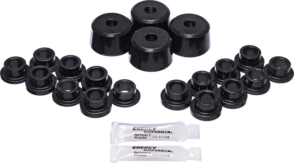 Shock Bushing Kit Black Pol 1