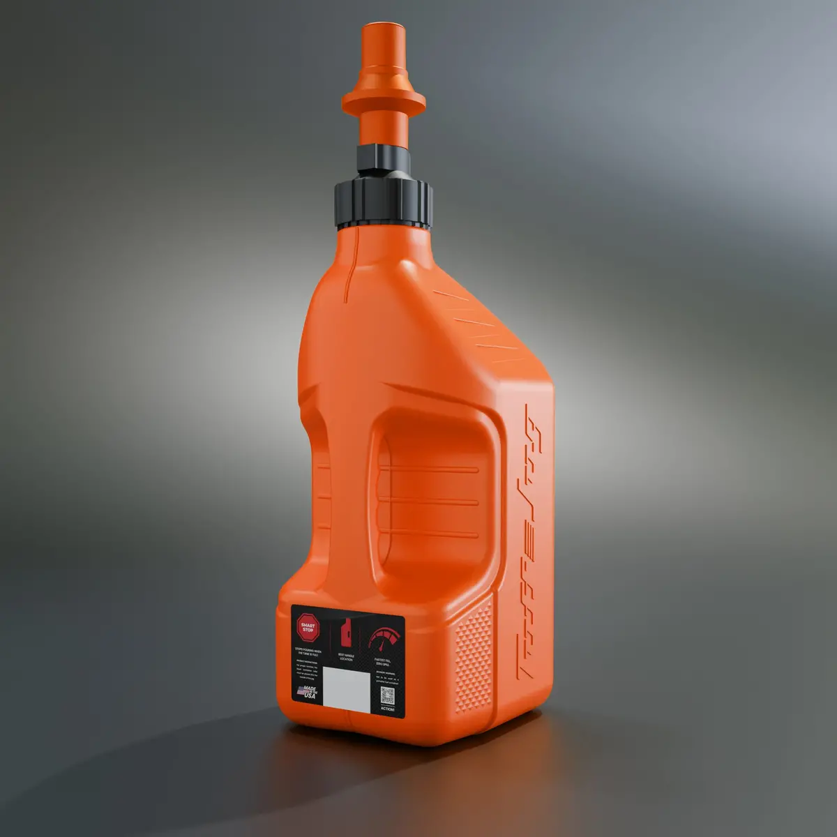 Utility Container Orange W/ Orange Cap 2.5 Gal 1