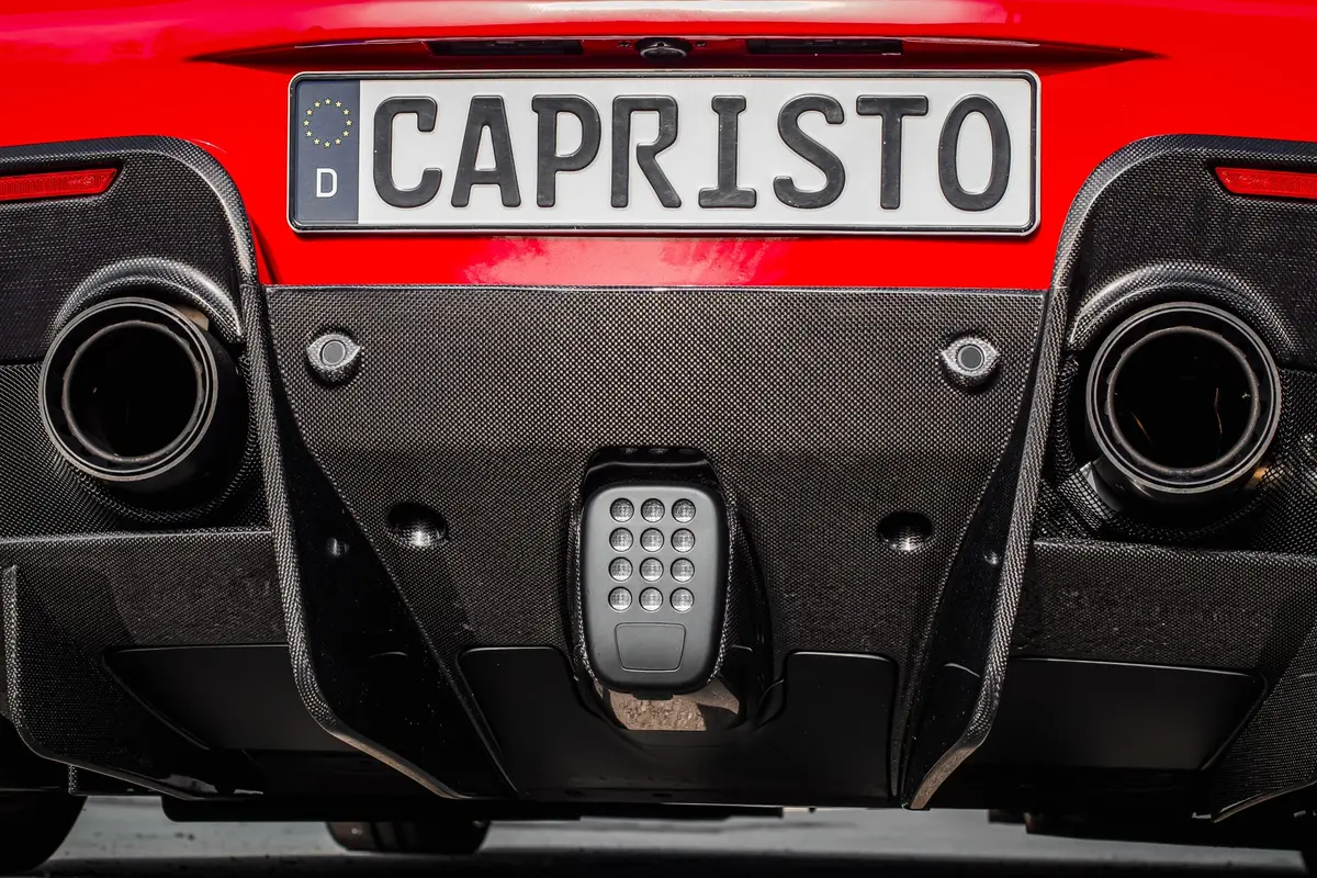 Capristo Carbon Fiber End Pipe Shells - Ferrari 488 Pista 1