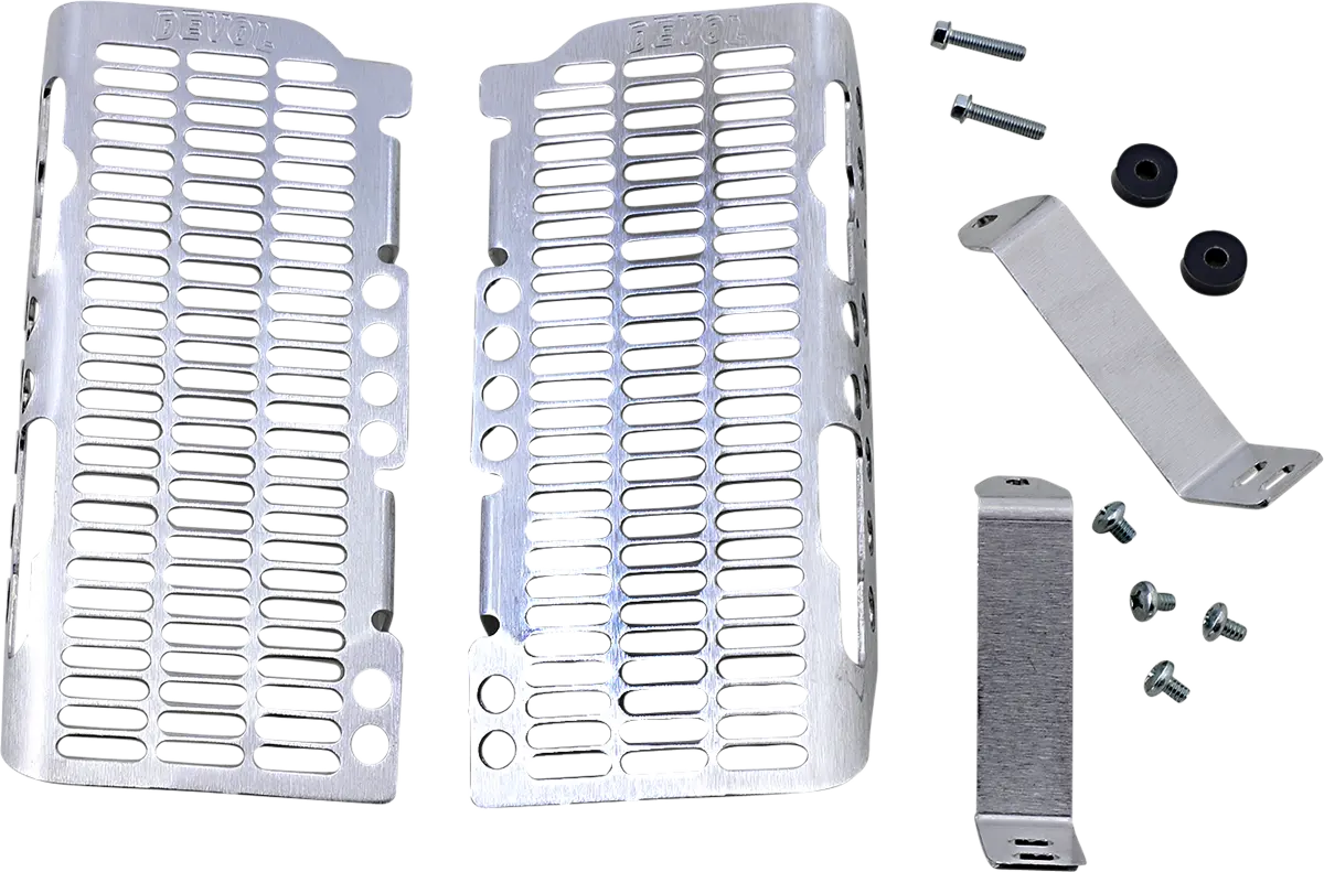 Devol Radiator Guards - Brushed Aluminum 28