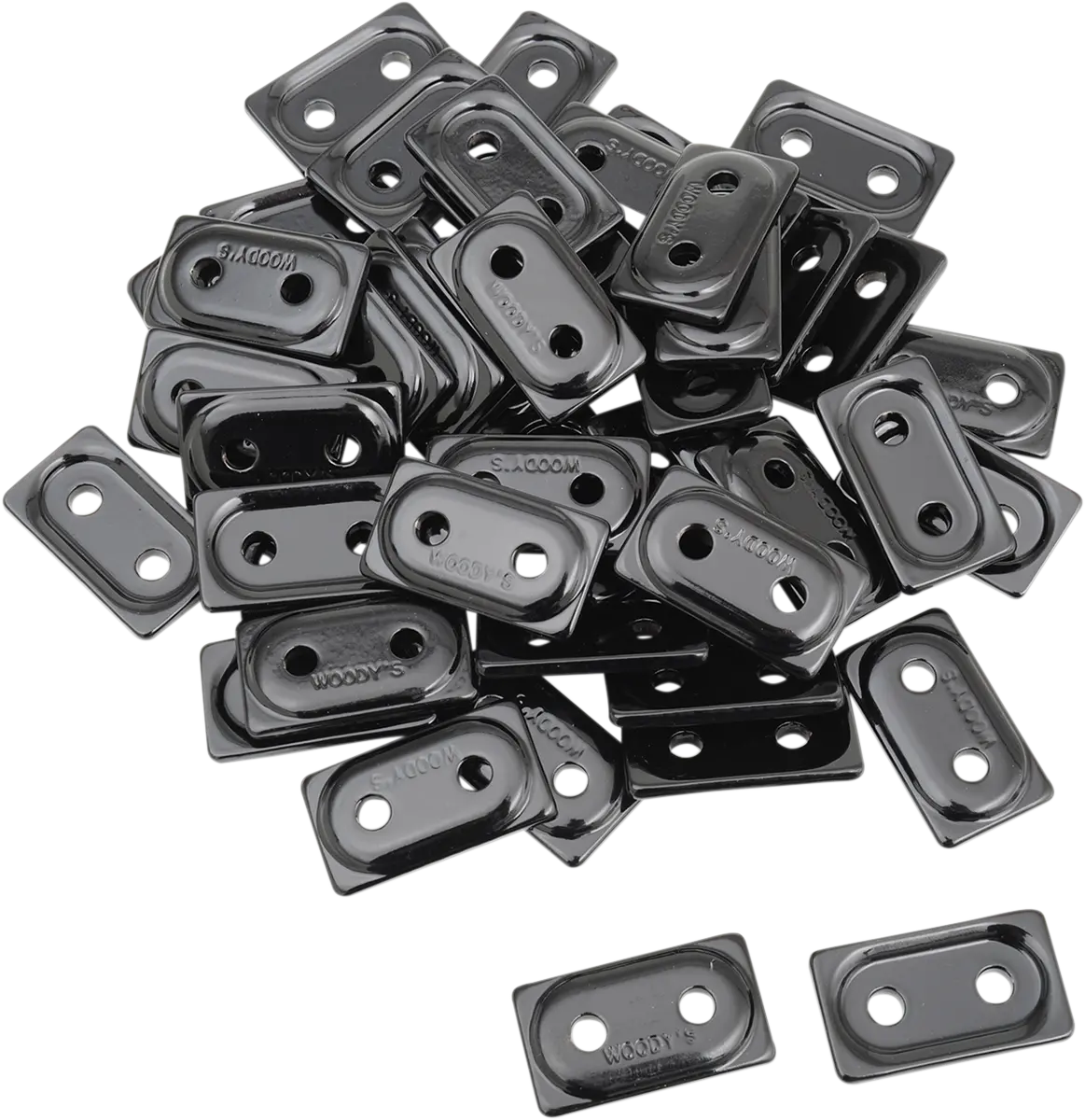 Woody's Support Plates - Double Digger® - Black - 48 Pack Add2-3810-B 1