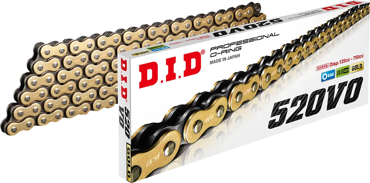Did 520 Vo Drive Chain - Gold & Black - 120 Link M520vog120fb 1