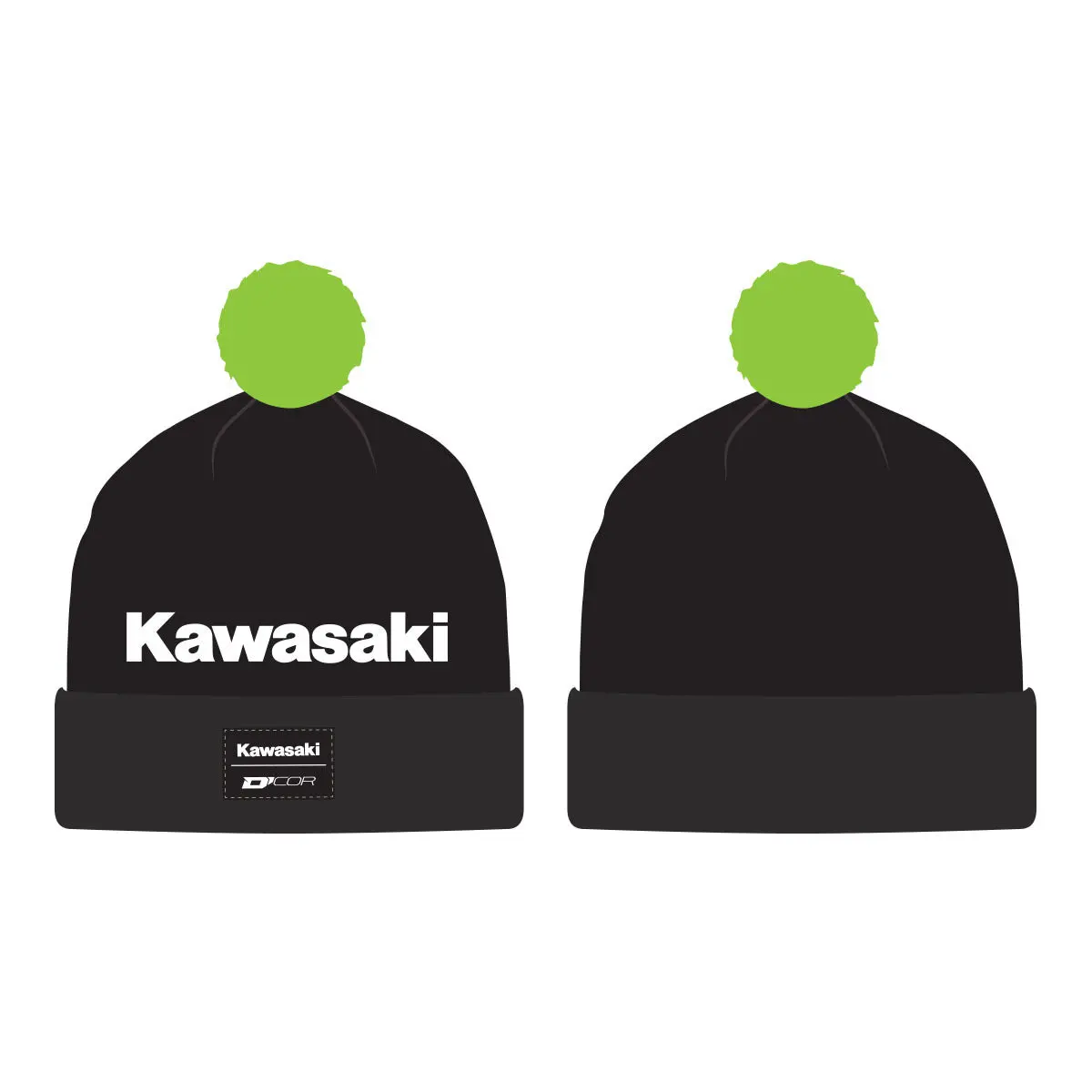 Kawasaki Beanie Stripe Black 2