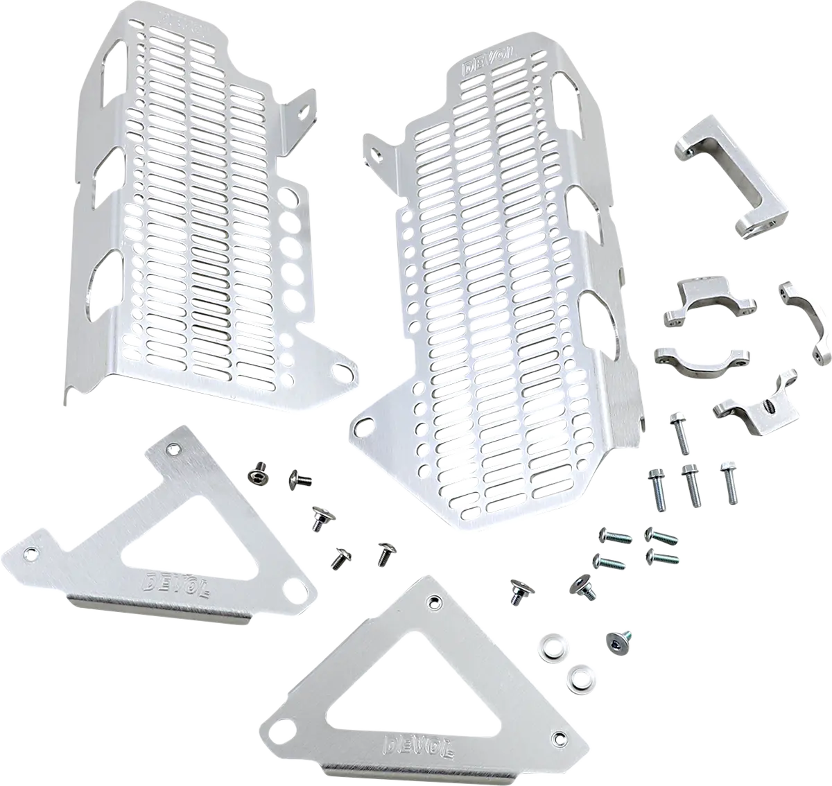 Devol Radiator Guards - Brushed Aluminum 22