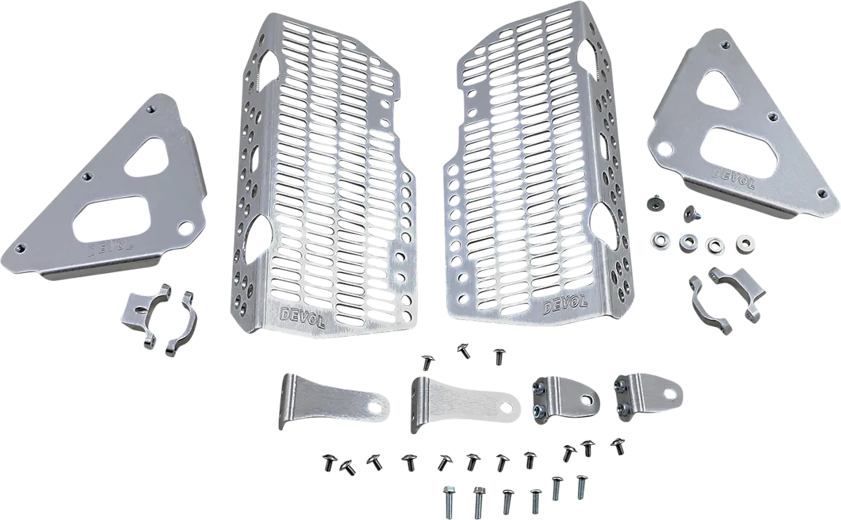 Devol Radiator Guards - Brushed Aluminum 21