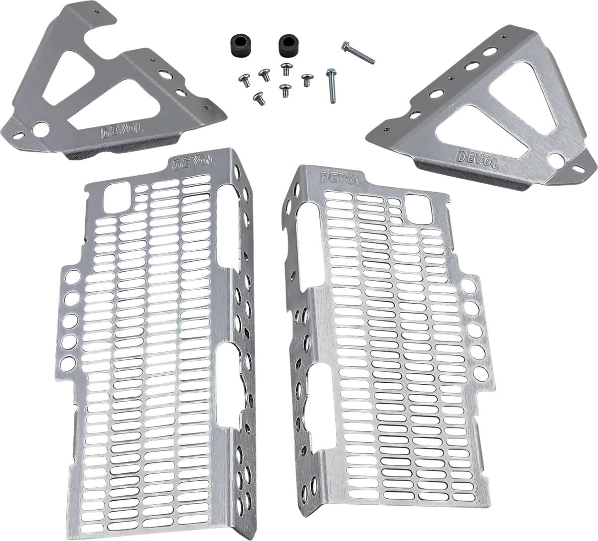 Devol Radiator Guards - Brushed Aluminum 18