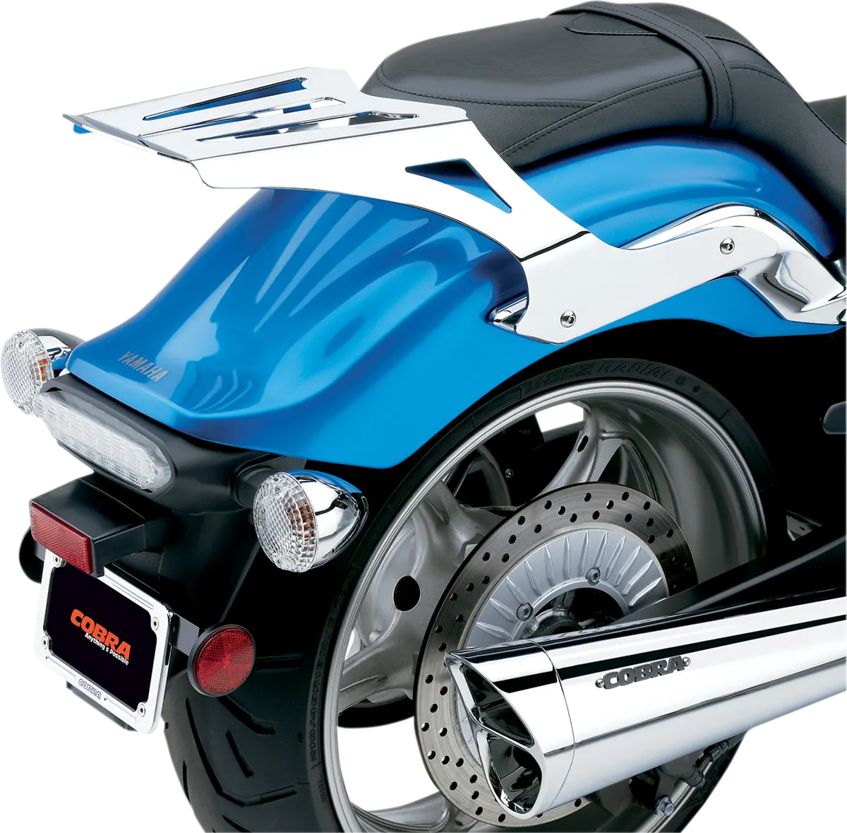 Cobra Formed Luggage Rack And Footpeg Relocation Bracket 1