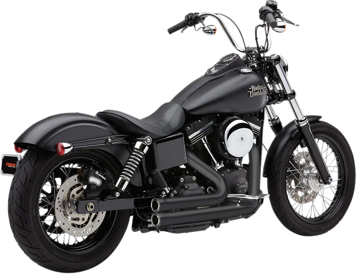 Cobra 909 Exhaust - Black - '12-'17 Dyna 6708B 1