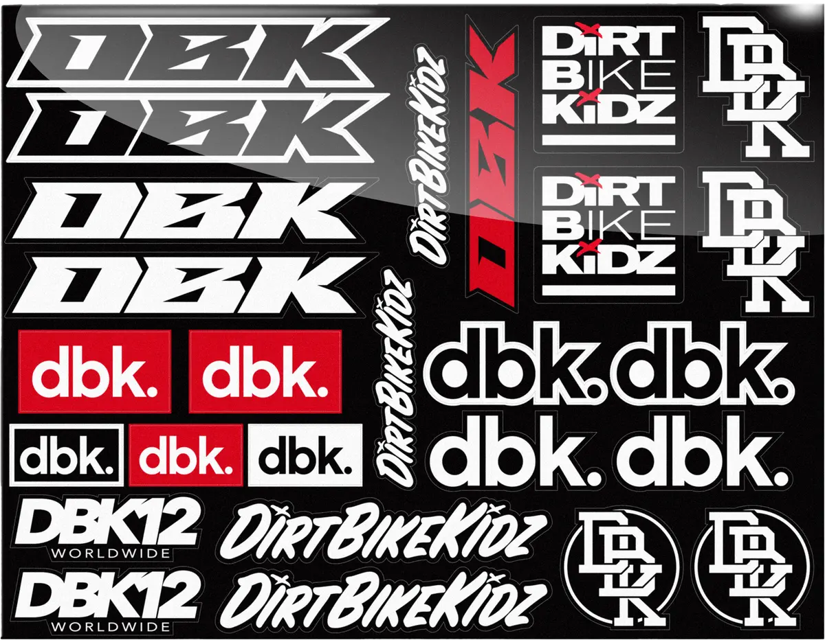 Race Pack Sticker Sheet 8.5"X11" 1