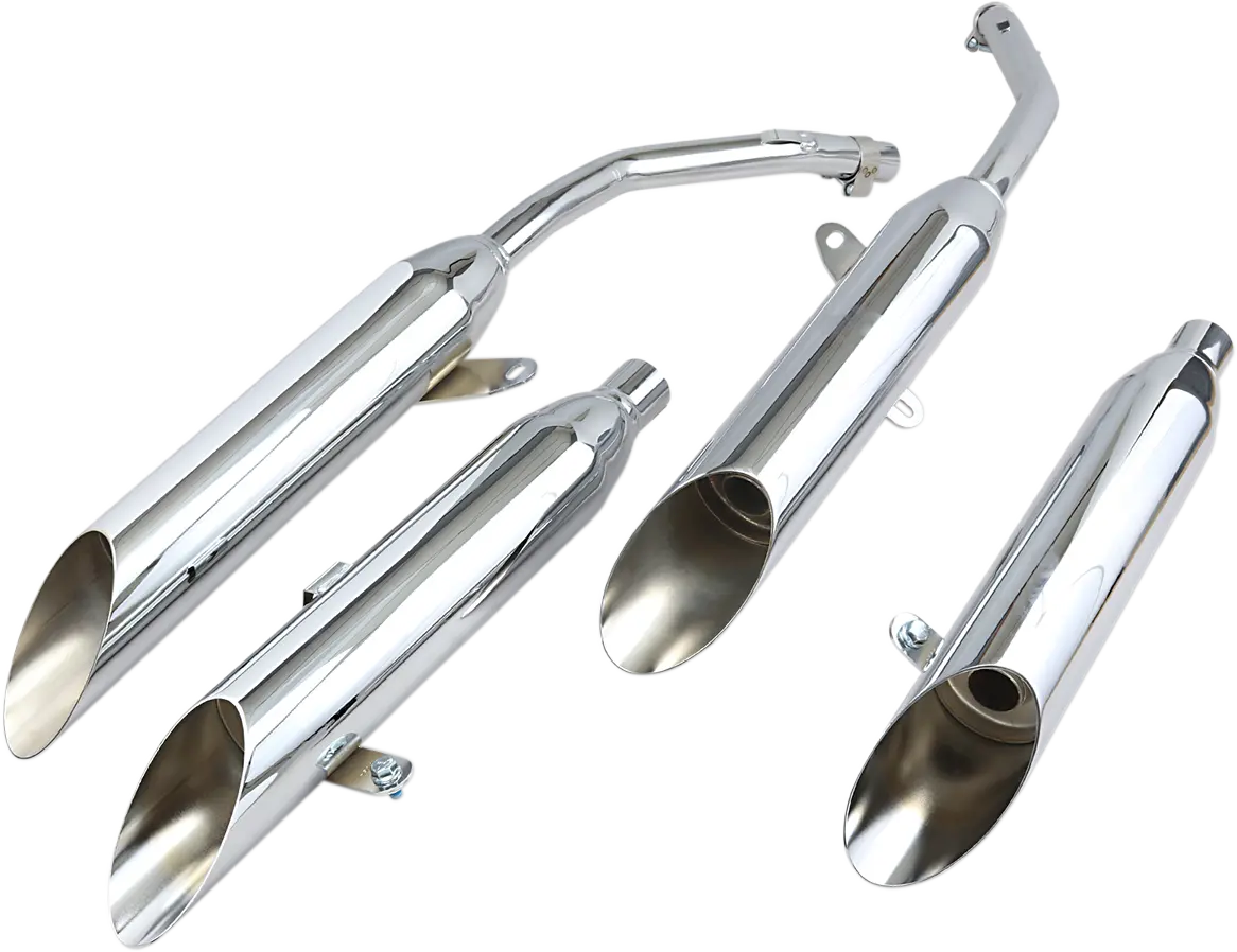 Cobra Chrome Slashcut Mufflers 7