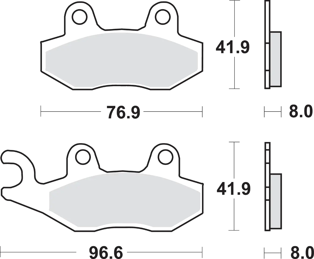 Sbs Scooter Brake Pads - Burgman 400 1