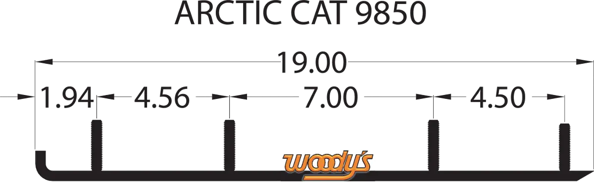 Woody's Extender Trail Iii™ Flat-Top® Runner - Arctic Cat Eat3-9850 1