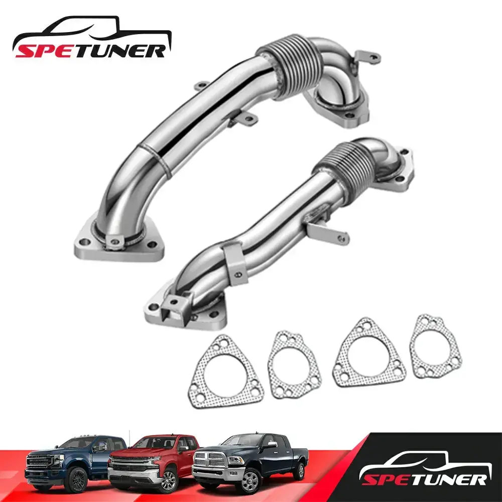 Exhaust Up-Pipe For 2001+ Lb7 Lly Lbz Lmm Lml L5p 6.6L Duramax Sierra/Silverado 2500 3500 1