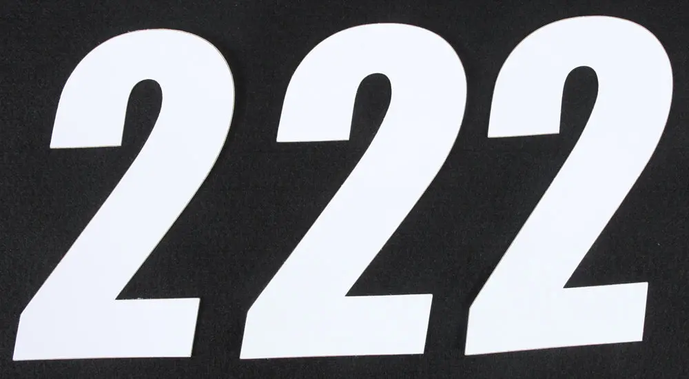 Number 2 White 6" 3/Pk 1