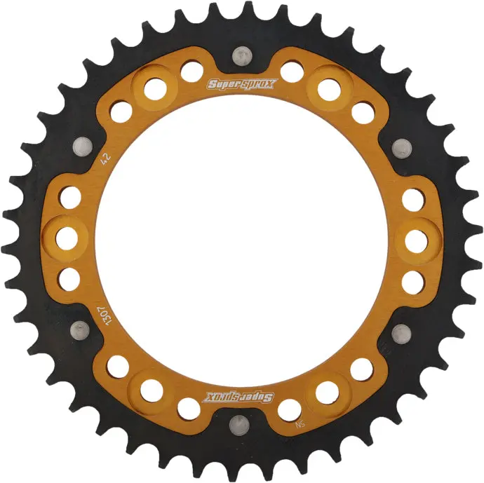 Rear Stealth Sprocket Alu/Stl 42T 525 Gld Hon 1