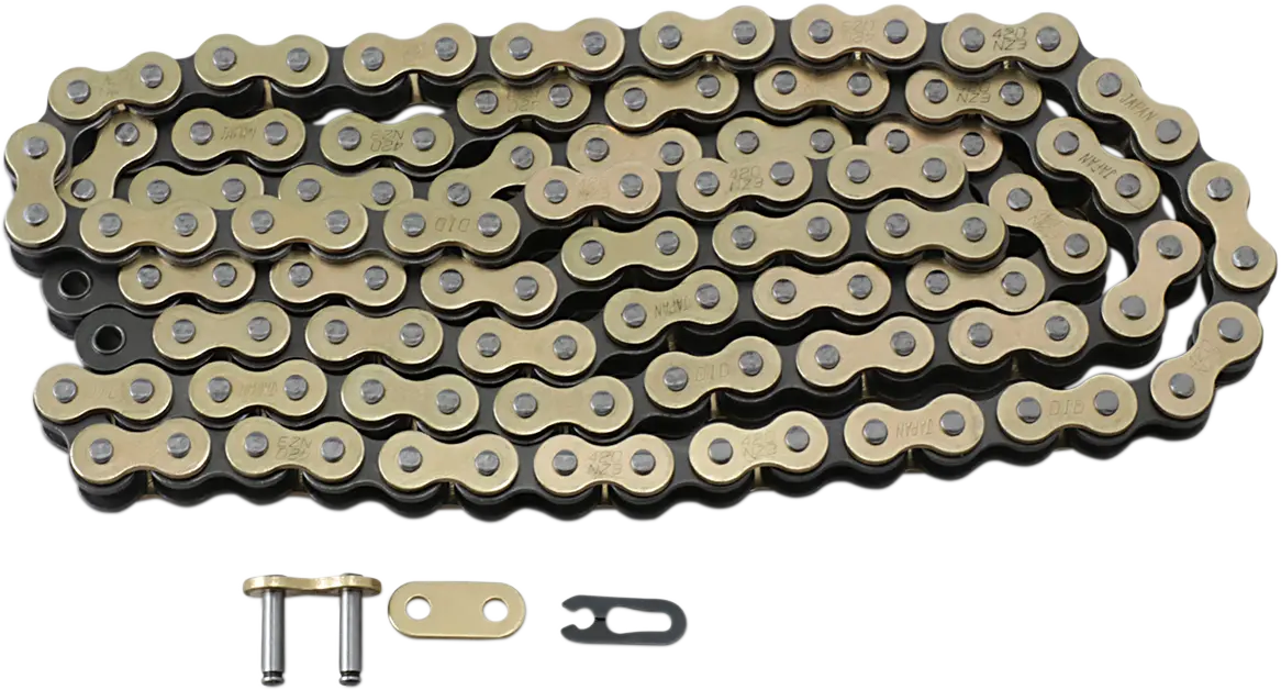 Did 420 Nz3 - High-Performance Motorcycle Chain - 120 Links - Gold 420Nz3g120rb 2