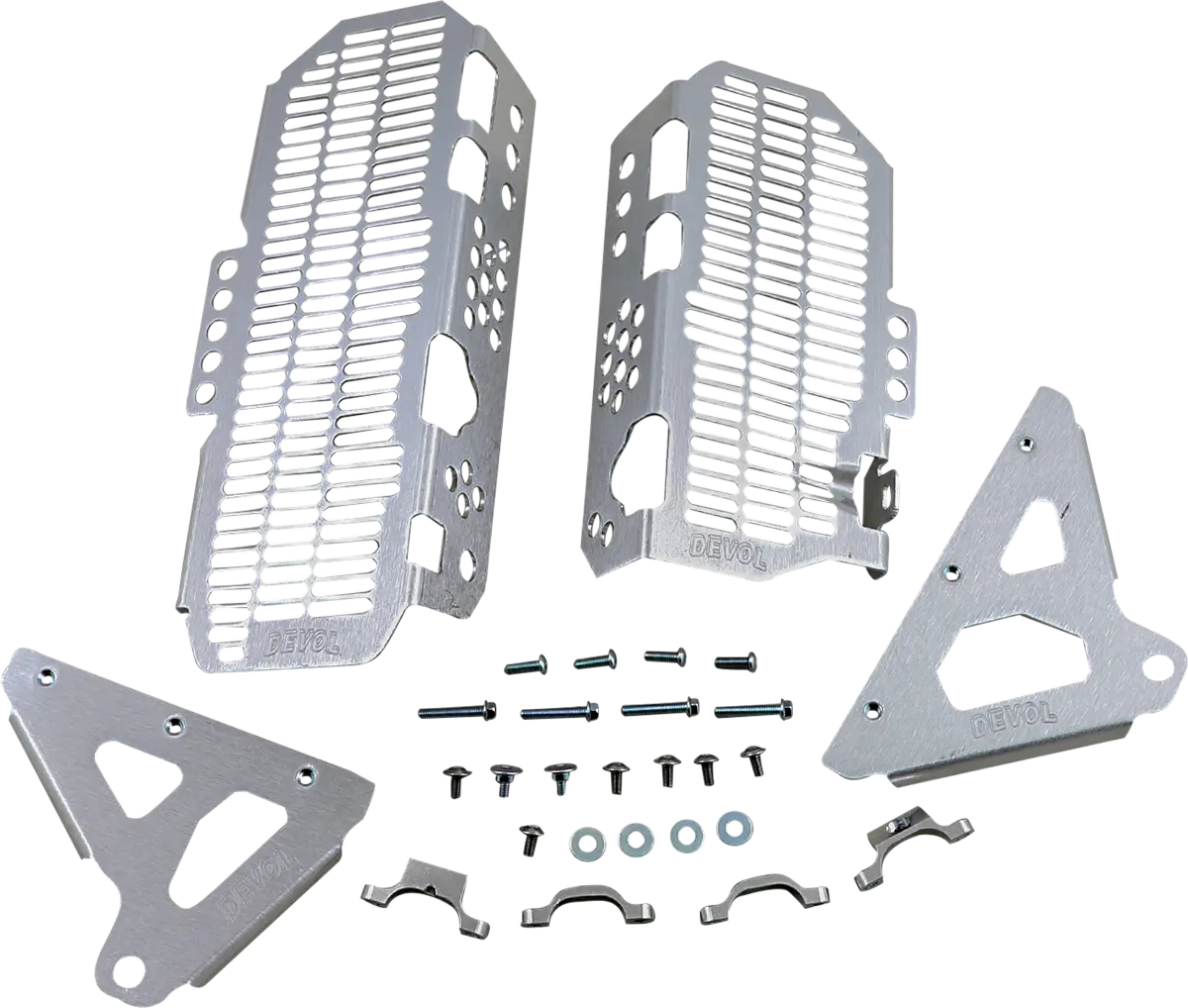 Devol Radiator Guards - Brushed Aluminum 14