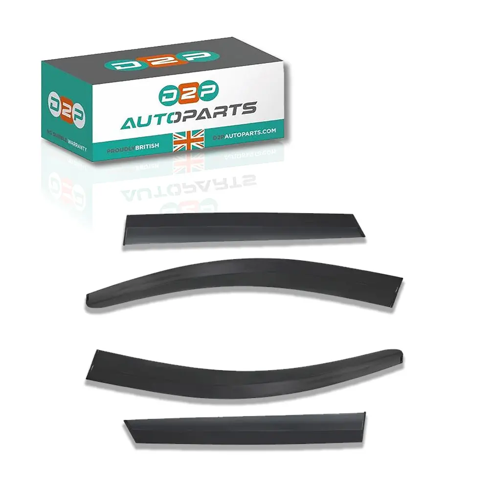 4Pcs Of Front & Rear Wind Deflectors For Nissan: Qashqai 2014-2021 2