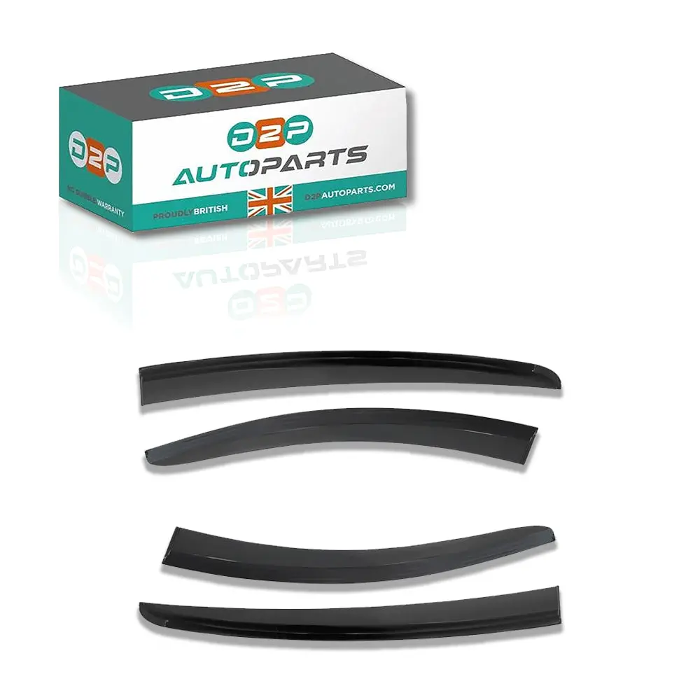 4Pcs Of Front & Rear Wind Deflectors For Ford: Focus 2018- Hb 5D/ Sedan 2