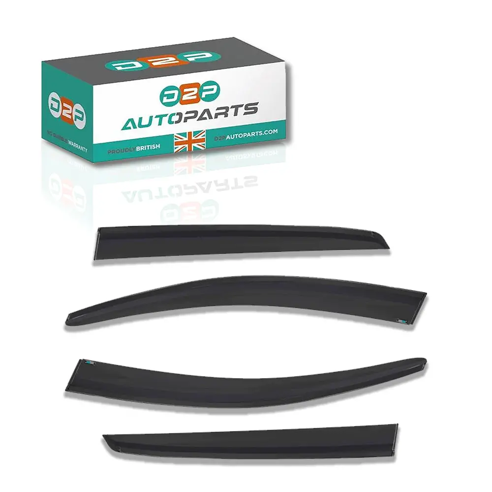 4Pcs Of Front & Rear Wind Deflectors For Vw: Golf 2003-2009 Hb 5D, Vw Golf 2009-2013 Hb 5D 2