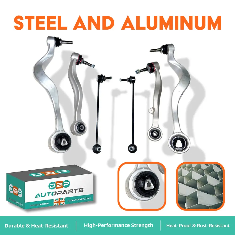 Front Wishbone Control Arms & Drop-Links Kit For Bmw 5 Series 2