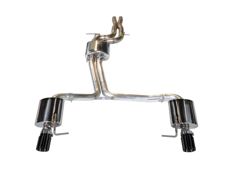 Awe Tuning Audi C7 A7 3.0T Touring Edition Exhaust - Dual Outlet Diamond Black Tips 1