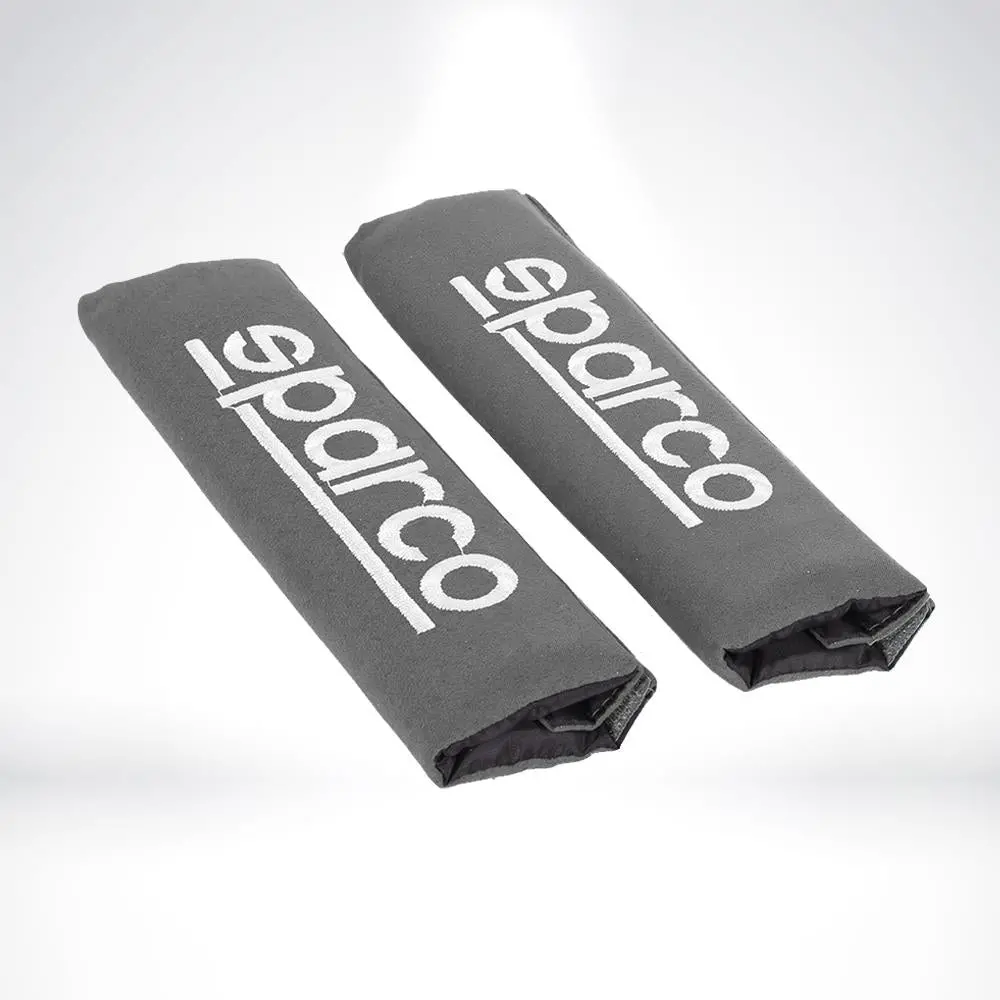 Sparco Seat Belt Shoulder Pads Set Grey Strap Cover Suitable For All Model 2