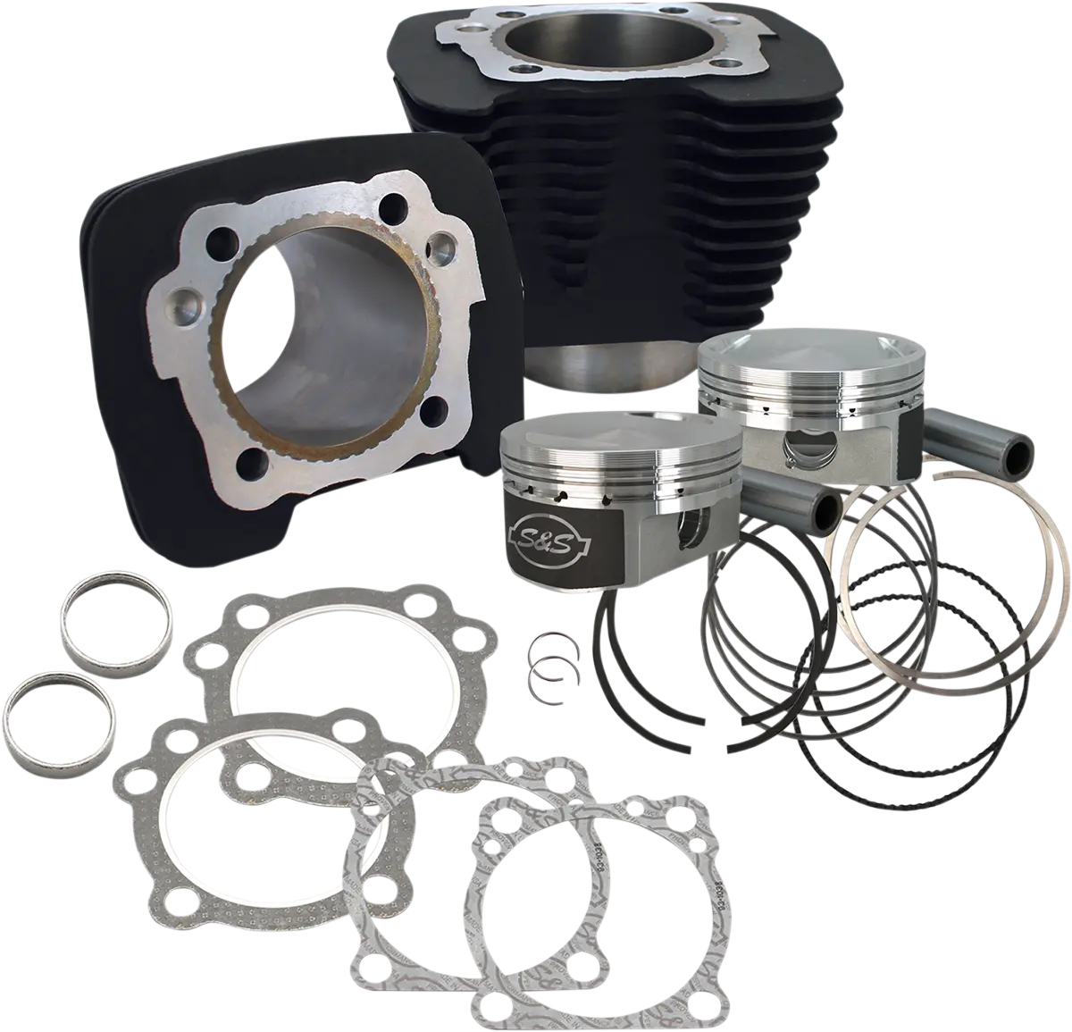 S&S Cycle Cylinder Kit - 1200 Cc Conversion - 10.3:1 Compression Ratio - Wrinkle Black - Xl 910-0691 1