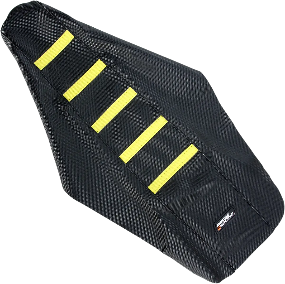 Moose Offroad Ribbed Seat Cover - Black Cover/Yellow Ribs - Suzuki Rm125/250 '01-'08 Rm12501-331Rt 1