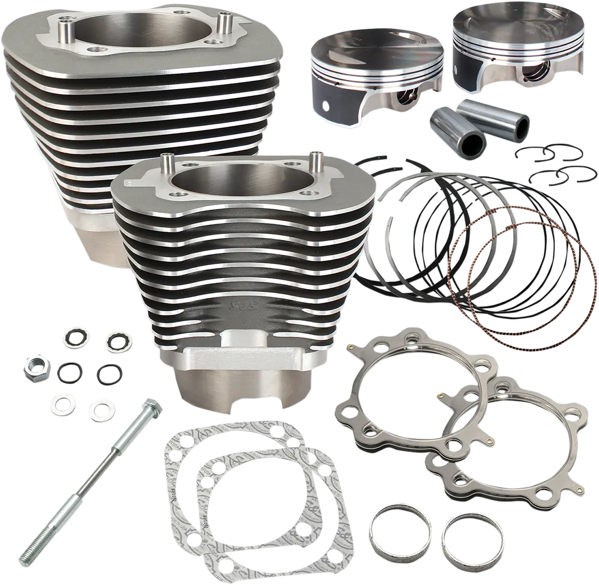 S&S Cycle 117" Big Bore Cylinder Kit - Stone Gray - Twin Cam 910-0474 1