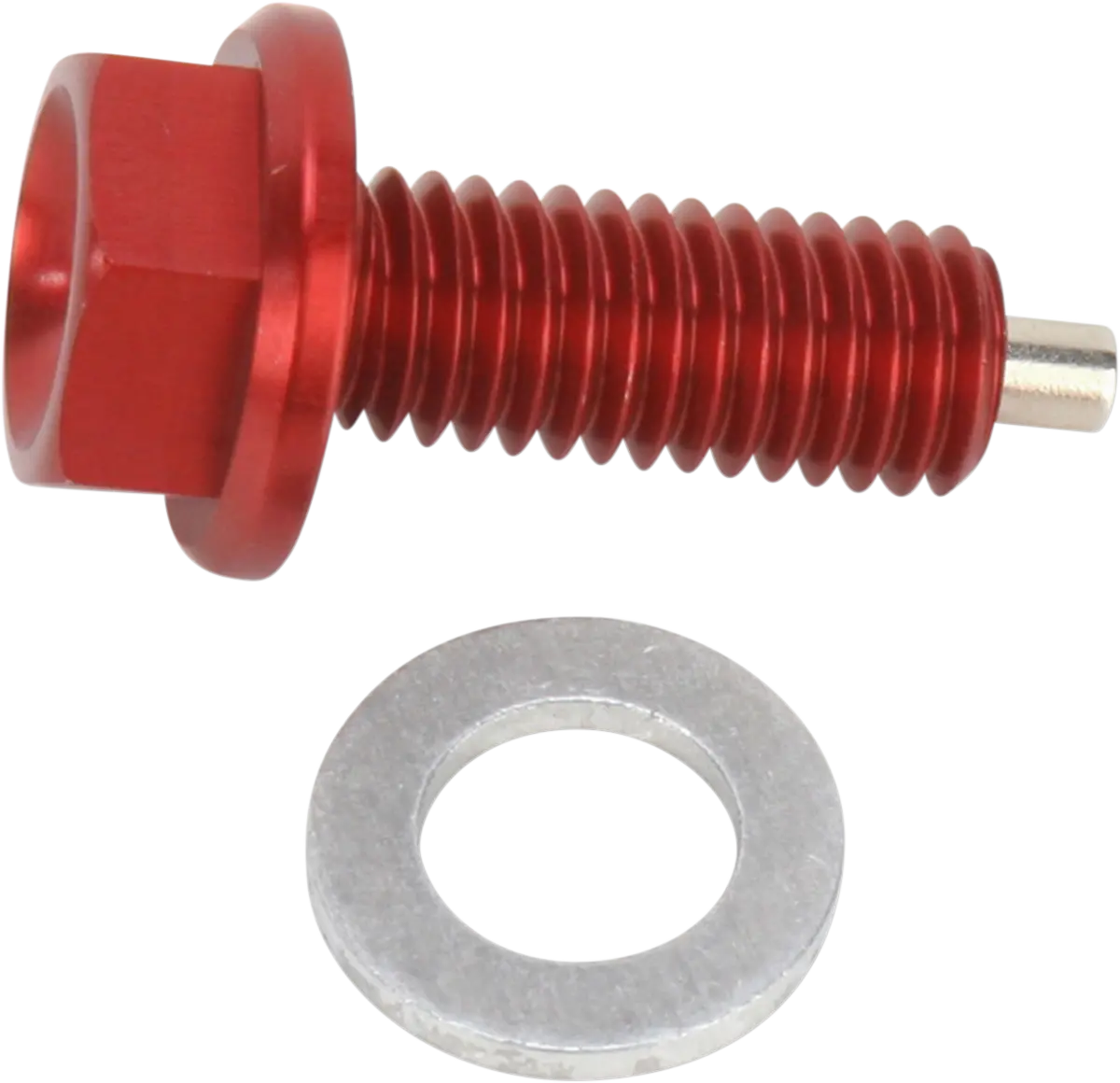 Moose Offroad Magnetic Drain Plug - Red - Honda Dp129 1