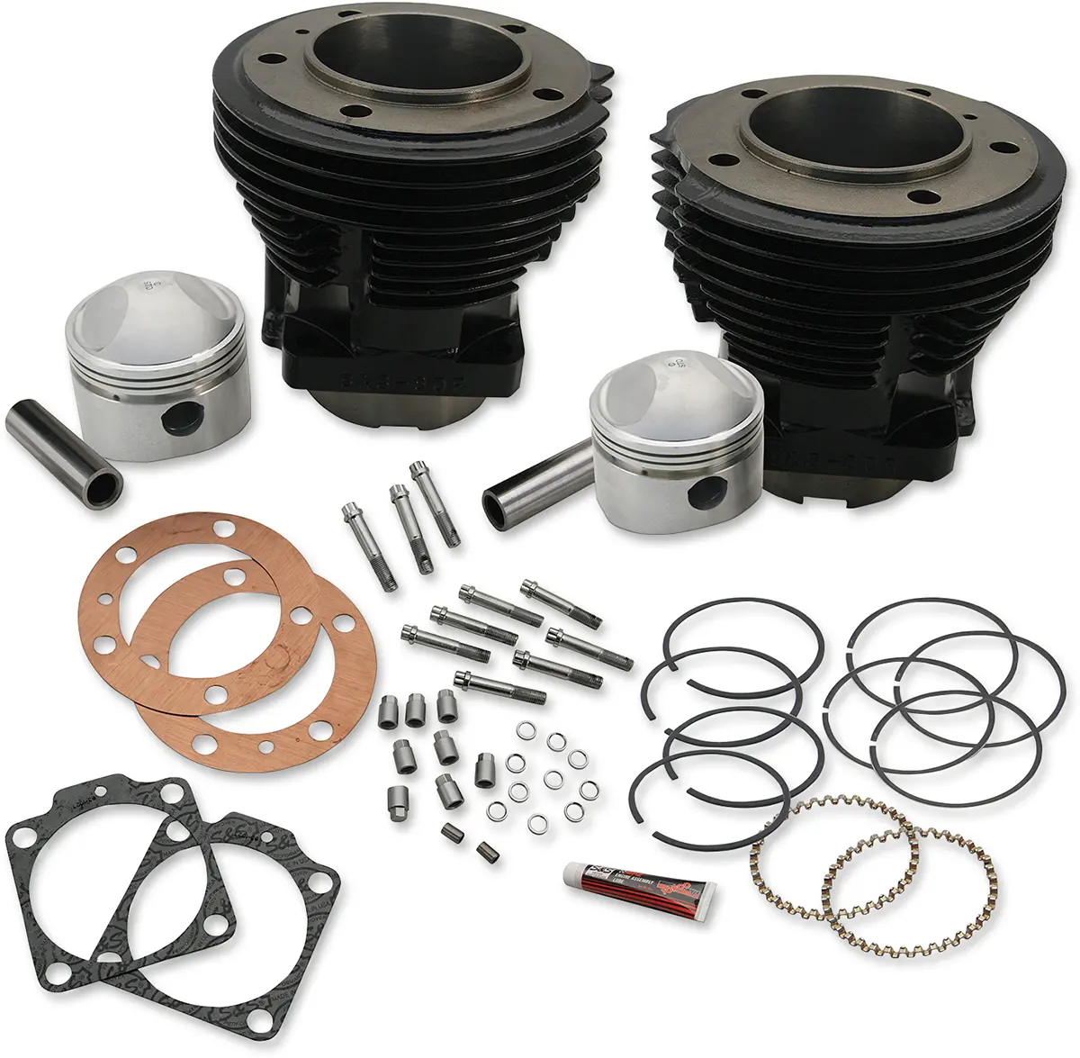 S&S Cycle 3-7/16" Bore Cylinder And Stroker Piston Kit - Big Twin 91-9017 1
