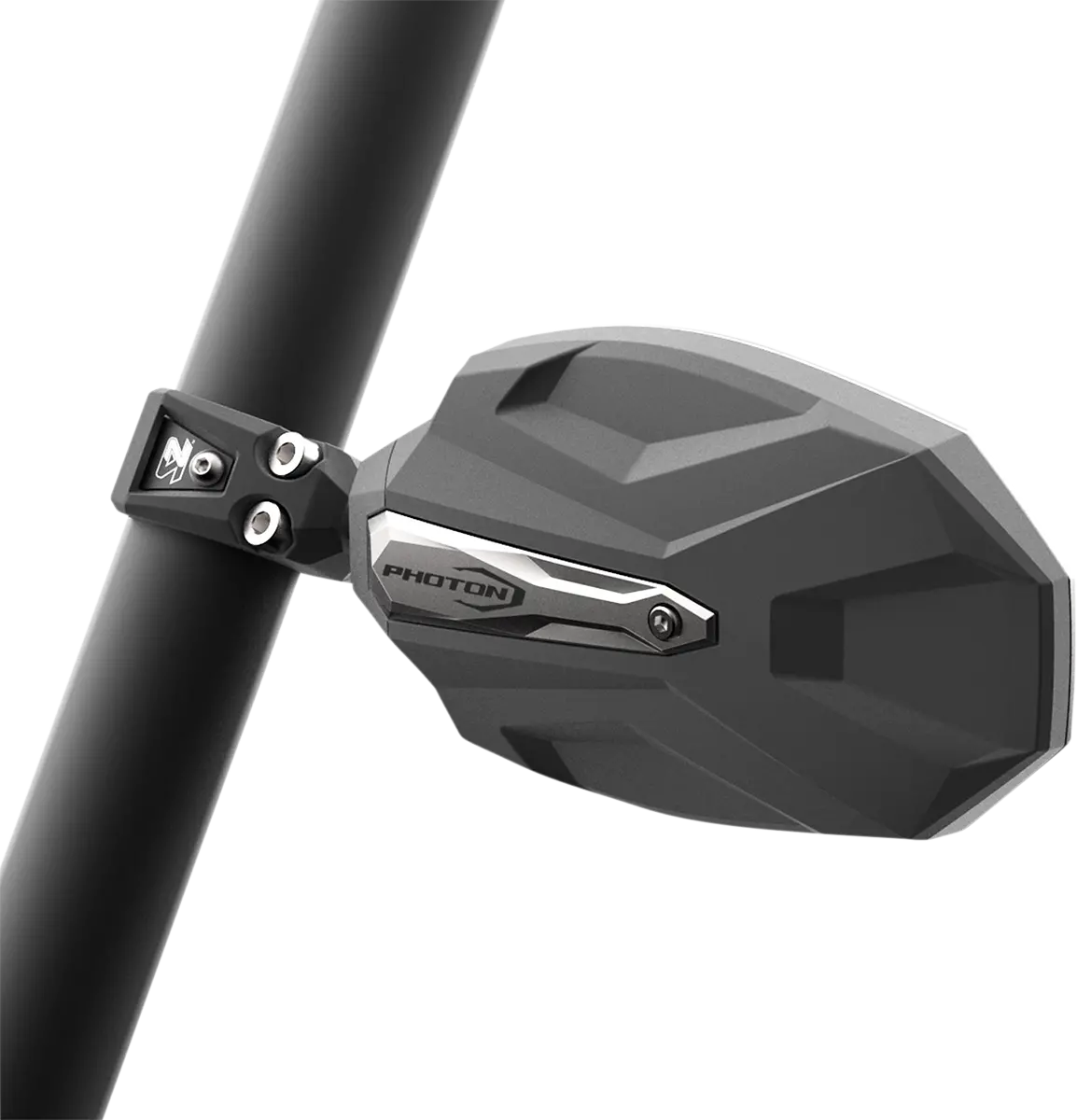 Seizmik Mirrors - Photon - Side View - Oval - Black/Silver - Polaris Pro Fit/Can Am Profiled Rops - Pair 56-18109 1